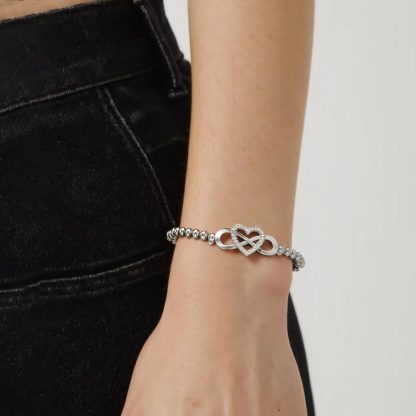 To my Granddaughter Infinity Love Bead Bracelet