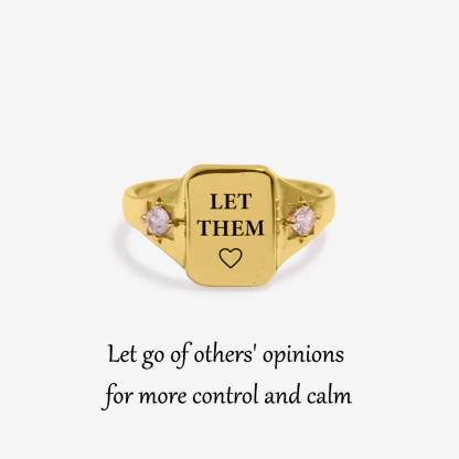 S925 Let Them Square Ring