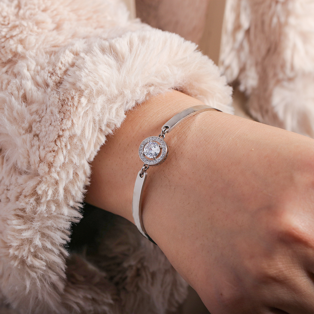 For Love - I Love You Forever And Always Diamond Bracelet