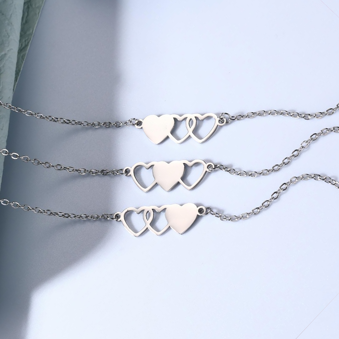 Mother and Daughter Forever Linked Together String Bracelet