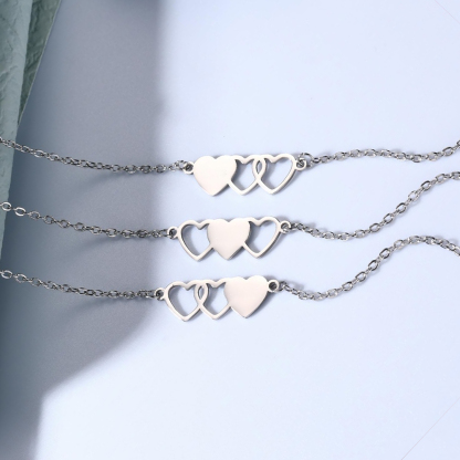 Mother and Daughter Forever Linked Together String Bracelet