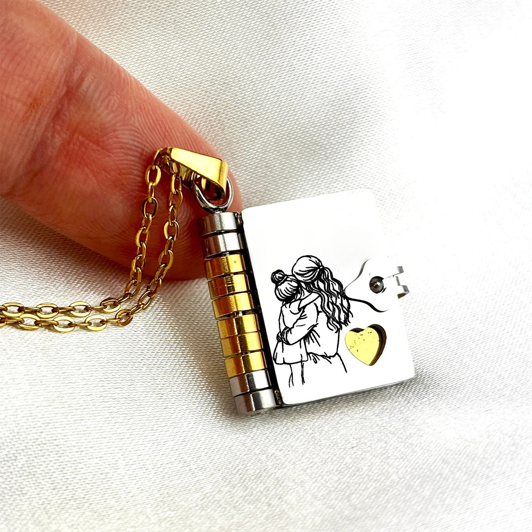 My Daughter Book Necklace
