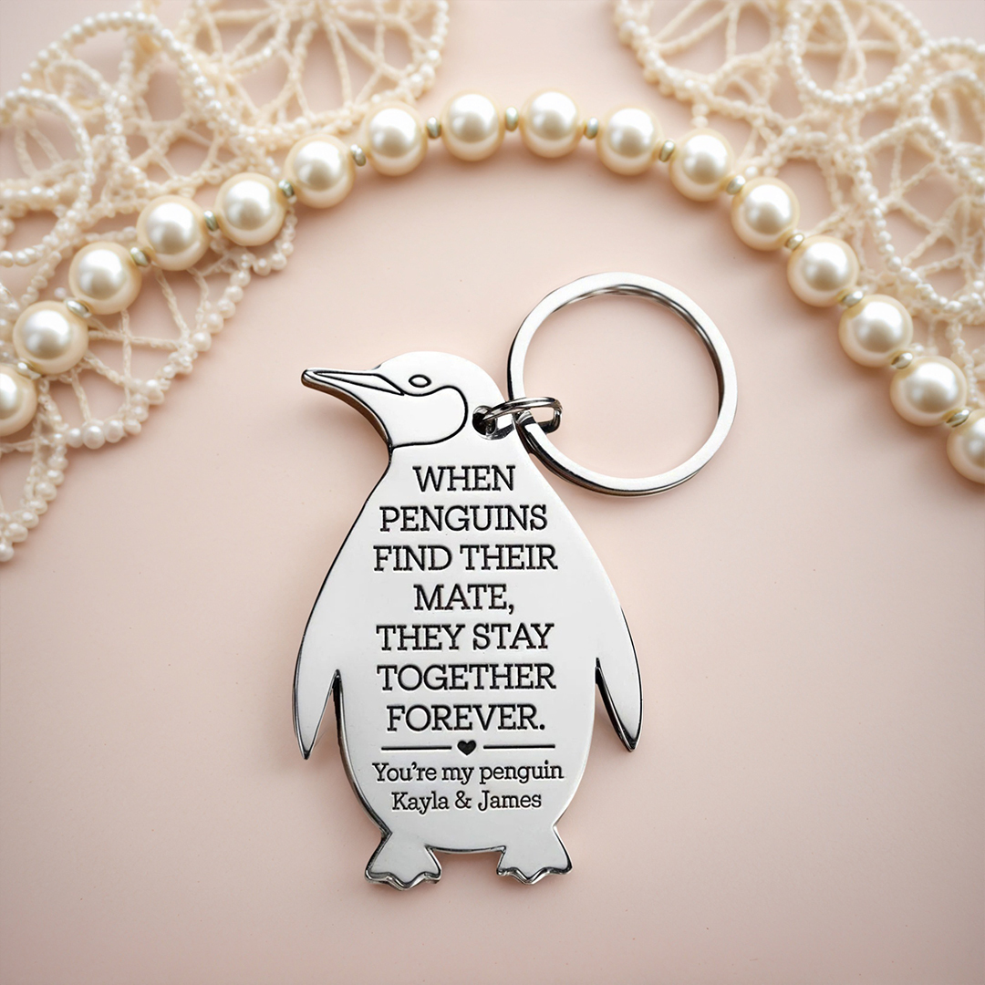 You're My Penguin keychain