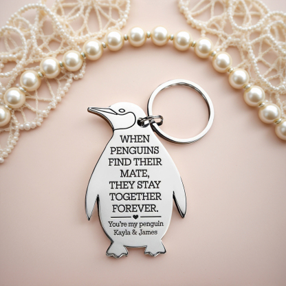 You're My Penguin keychain