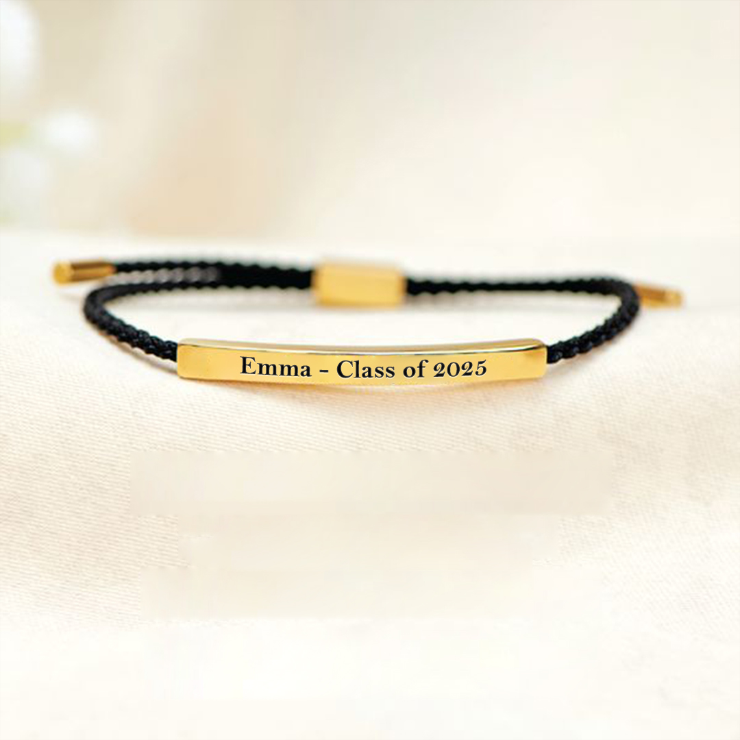 For Daughter - Customized name graduation bracelet