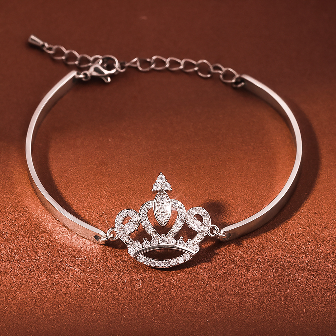 For Granddaughter- Love You Forever And always Crown  Bracelet