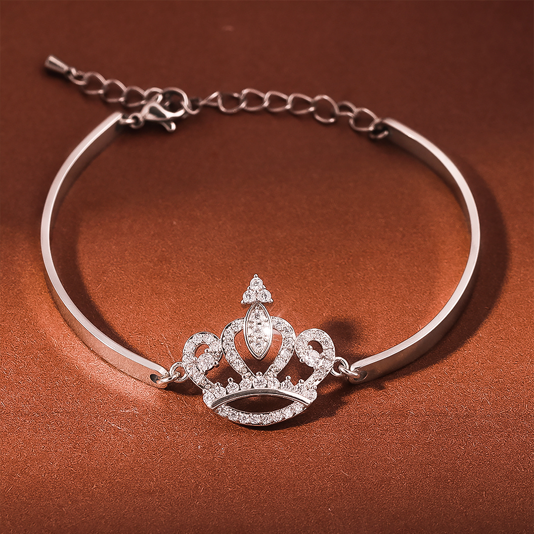 For Granddaughter- Love You Forever And always Crown  Bracelet