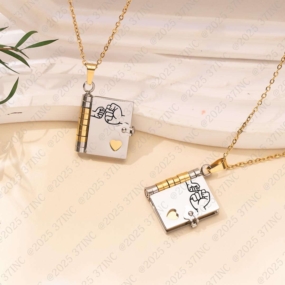 For Grandkids - My Love Stays With You Book Necklace