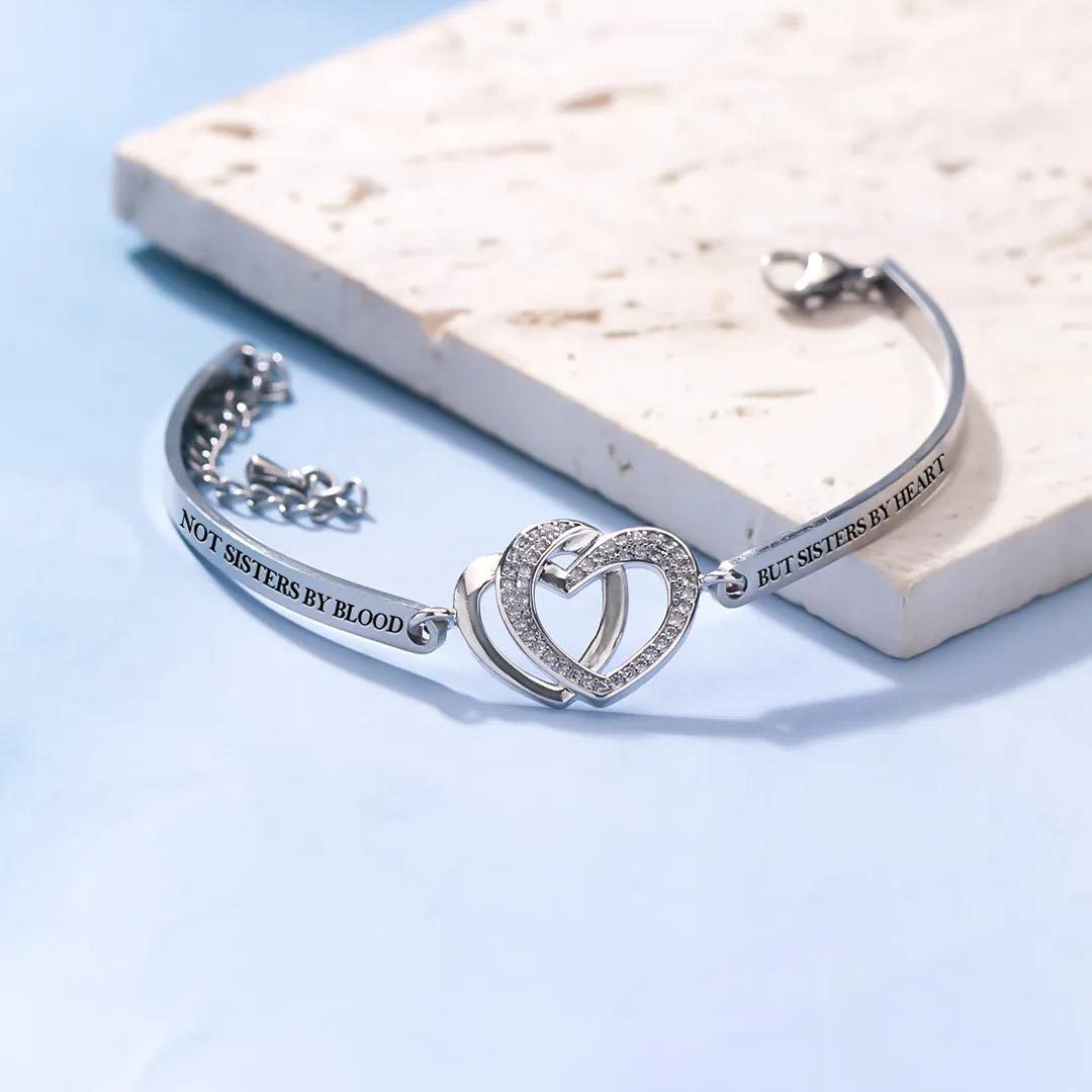 For Friend - Here's to another year of us Double Heart Bracelet