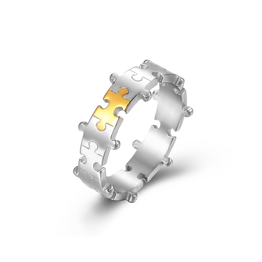 For friend- Thank you for being such an important piece of my life puzzle ring