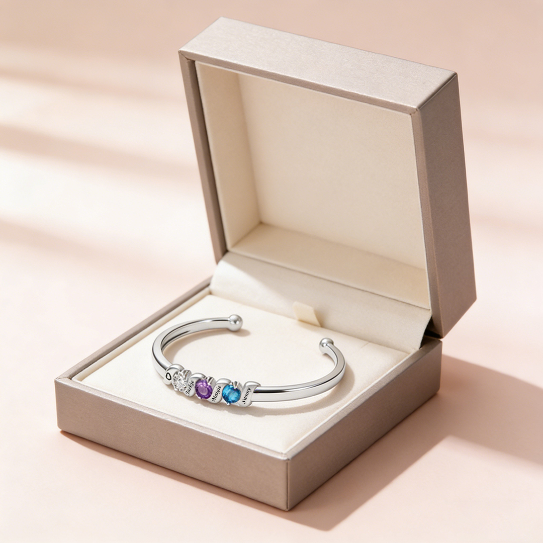 Personalized Mother & Children Forever Linked Together bracelet