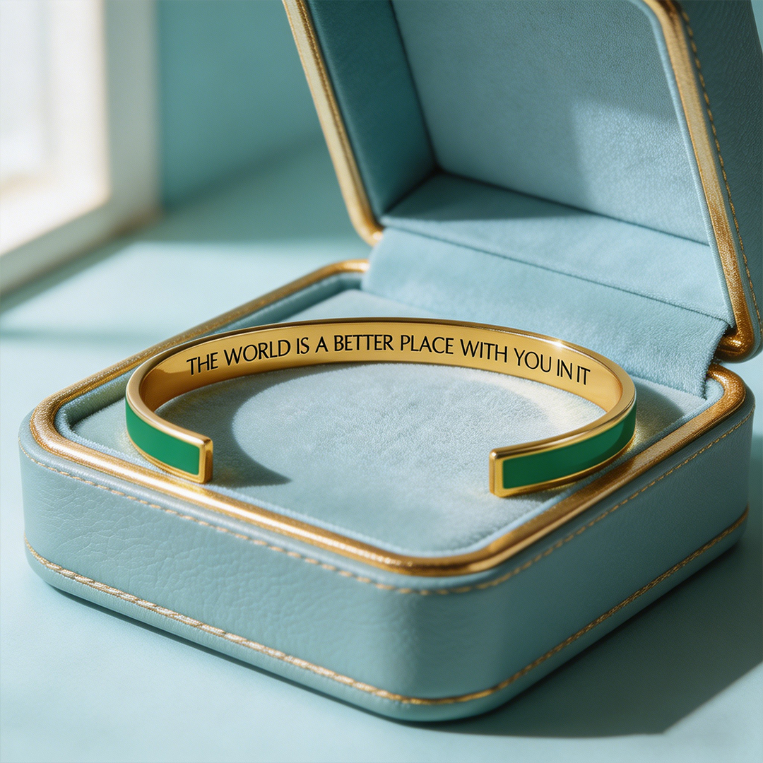 The World Is A Better Place With You In It Bracelet