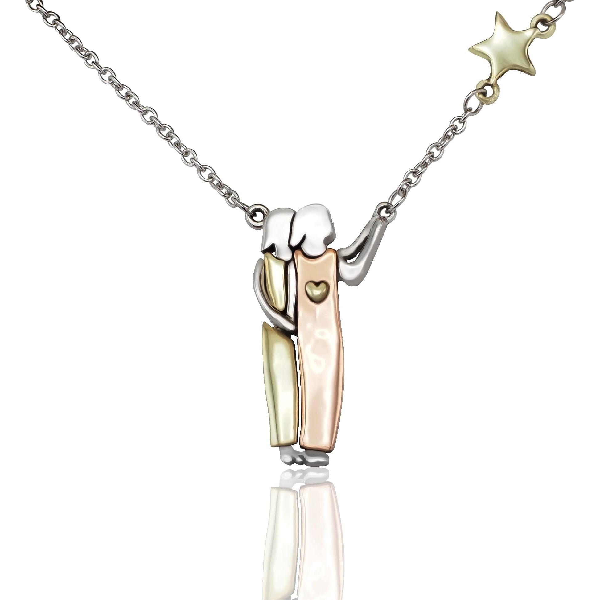 For Sister - A Sister Is God's Way Of Making Sure We Never Walk Alone Sisters and Star Pendant Necklace