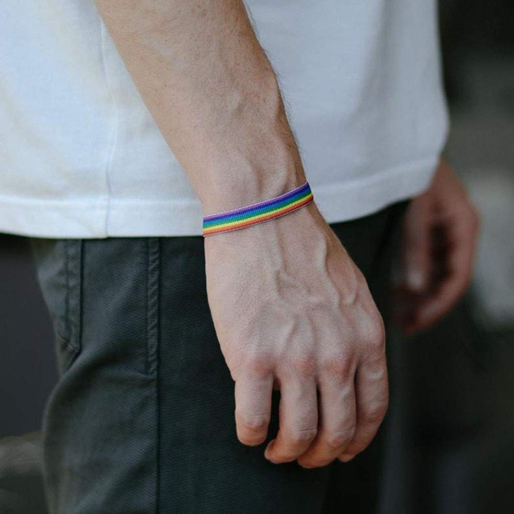 LGBTQ Rainbow Braided Chain Bracelet