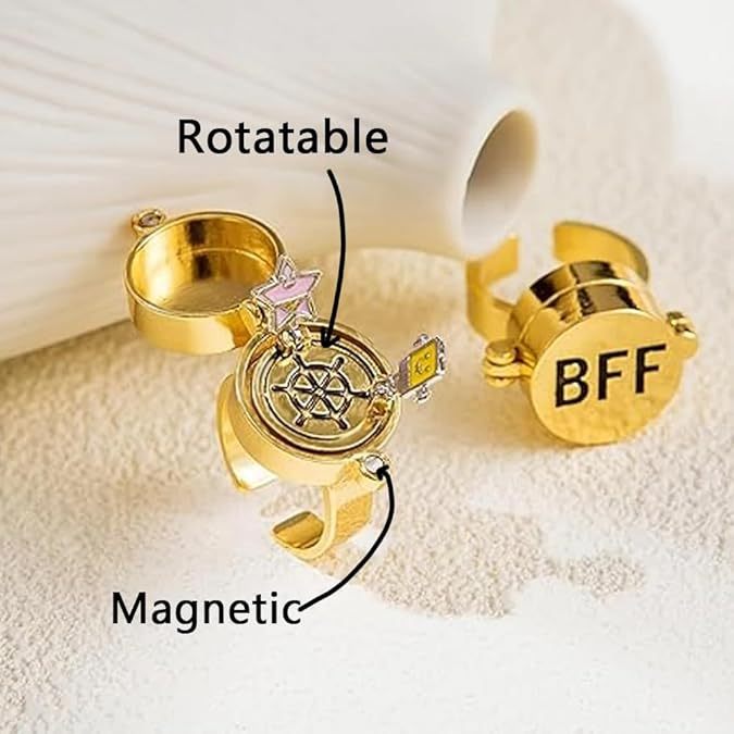 For Friend - Best Friends Forever BFF Rotating Ring