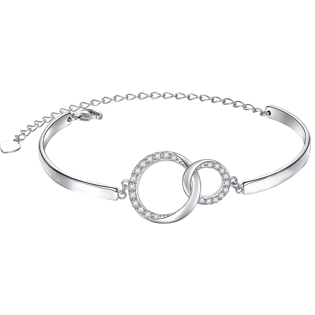 For Friend - NOT SISTERS BY BLOOD BUT SISTERS BY HEART Circle Bracelet