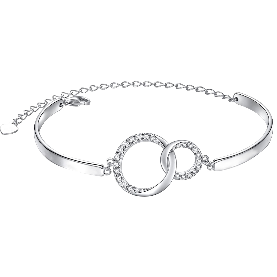 For Friend - NOT SISTERS BY BLOOD BUT SISTERS BY HEART Circle Bracelet