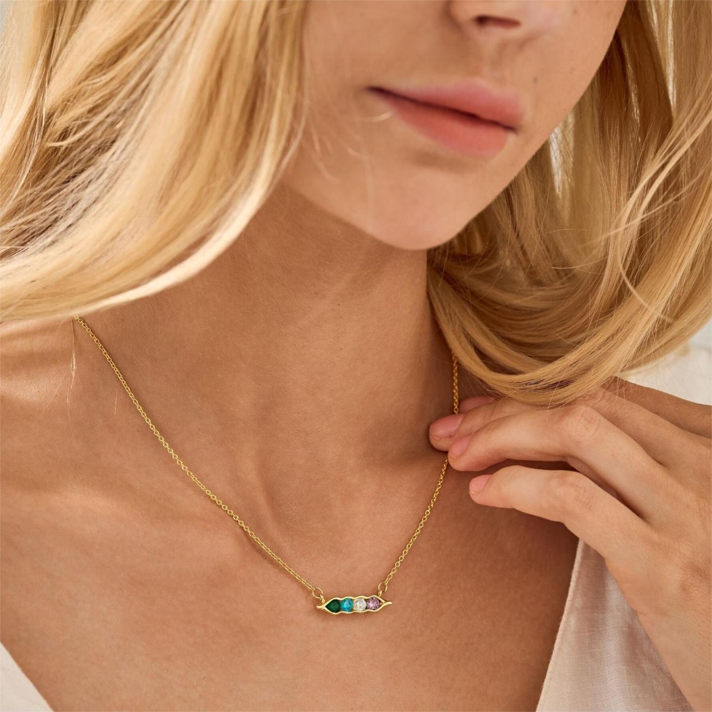  Peanut Birthstone Custom Bracelet