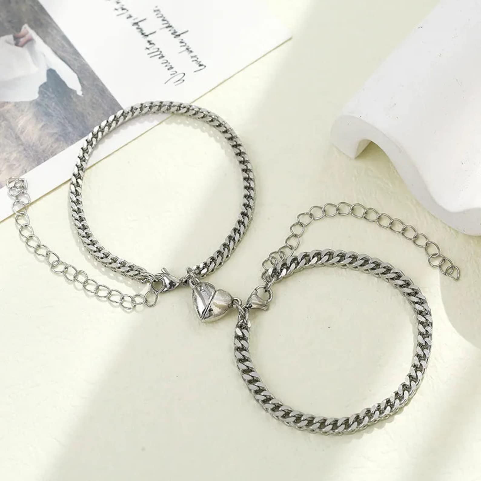 For Love - Magnetic Matching Chain Bracelet
