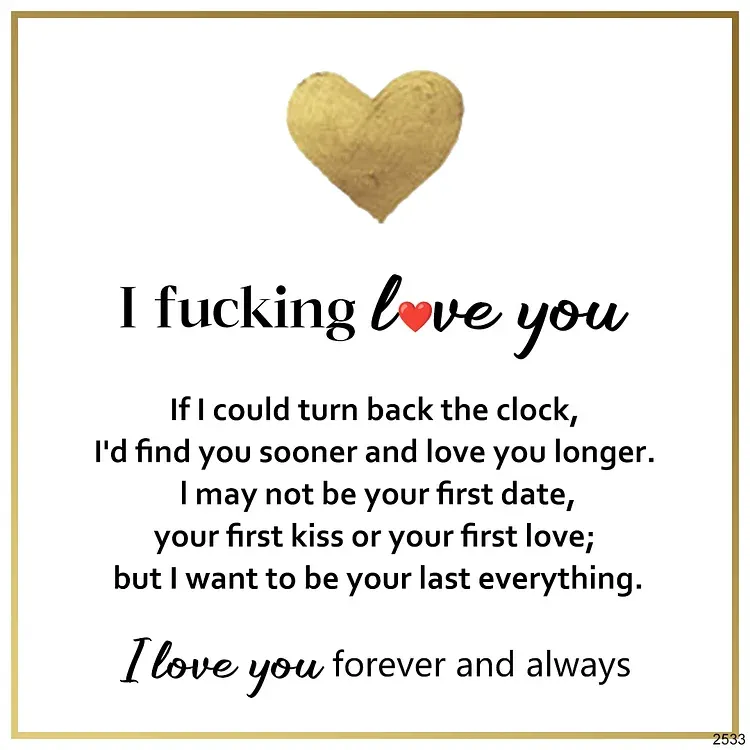 For Love - I Fucking Love You Ring