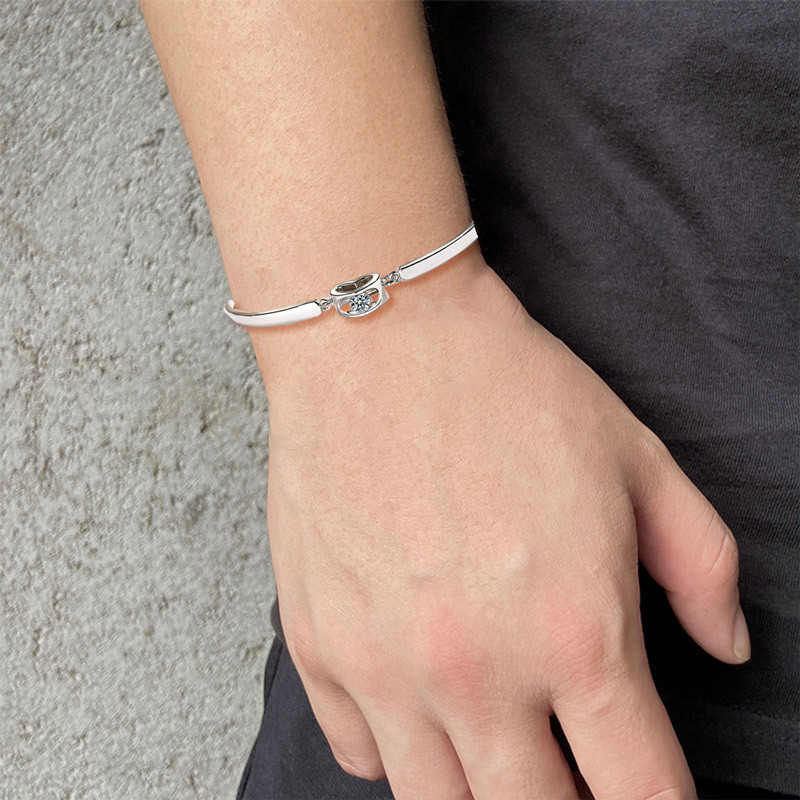 For Granddaughter - I Will Always Carry You In My Heart Heart Bracelet