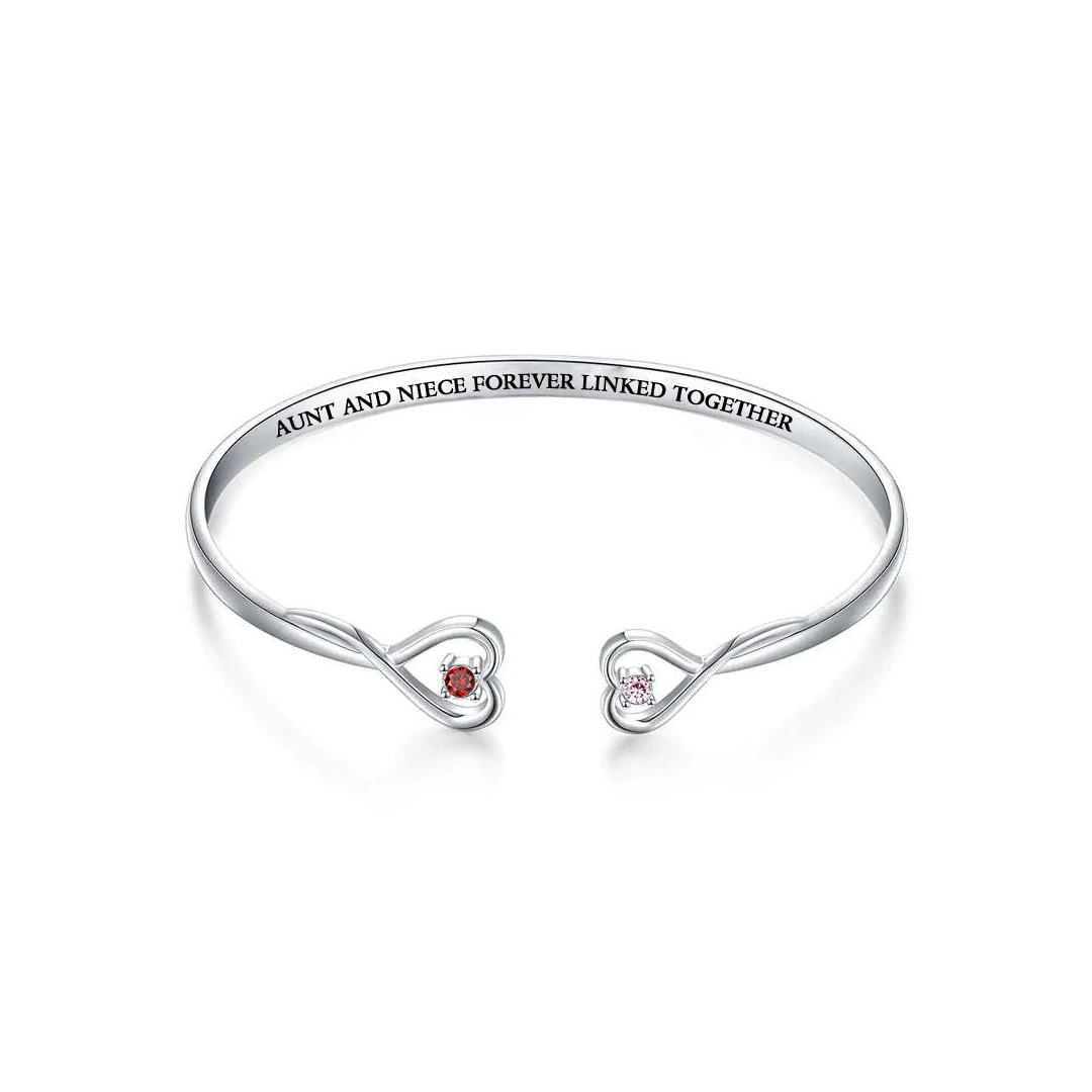 The Love Between Aunt & Niece Is Forever Double Hearts Custom Birthsto