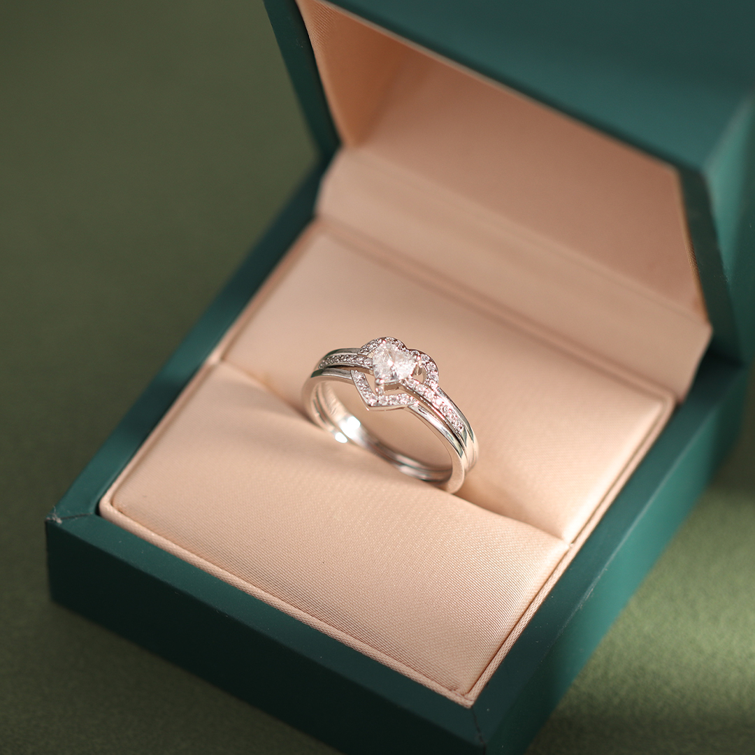 For Bonus Daughter - S925 You Didn't Grow Under My Heart But In Layered Heart Ring