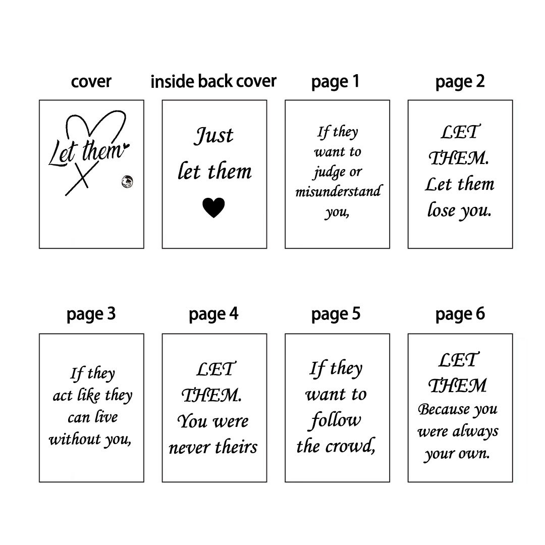 Just let them Book Necklace