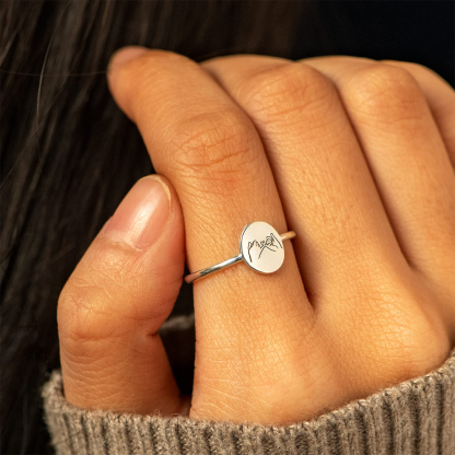 For Friend -Best Bitches Holding Hands Ring