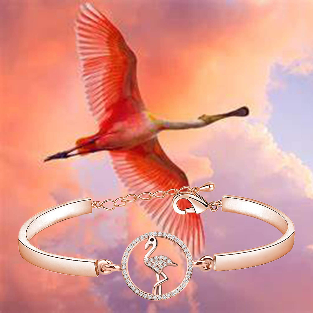 Never Forget How Flamazing You Are Flamingo Bracelet
