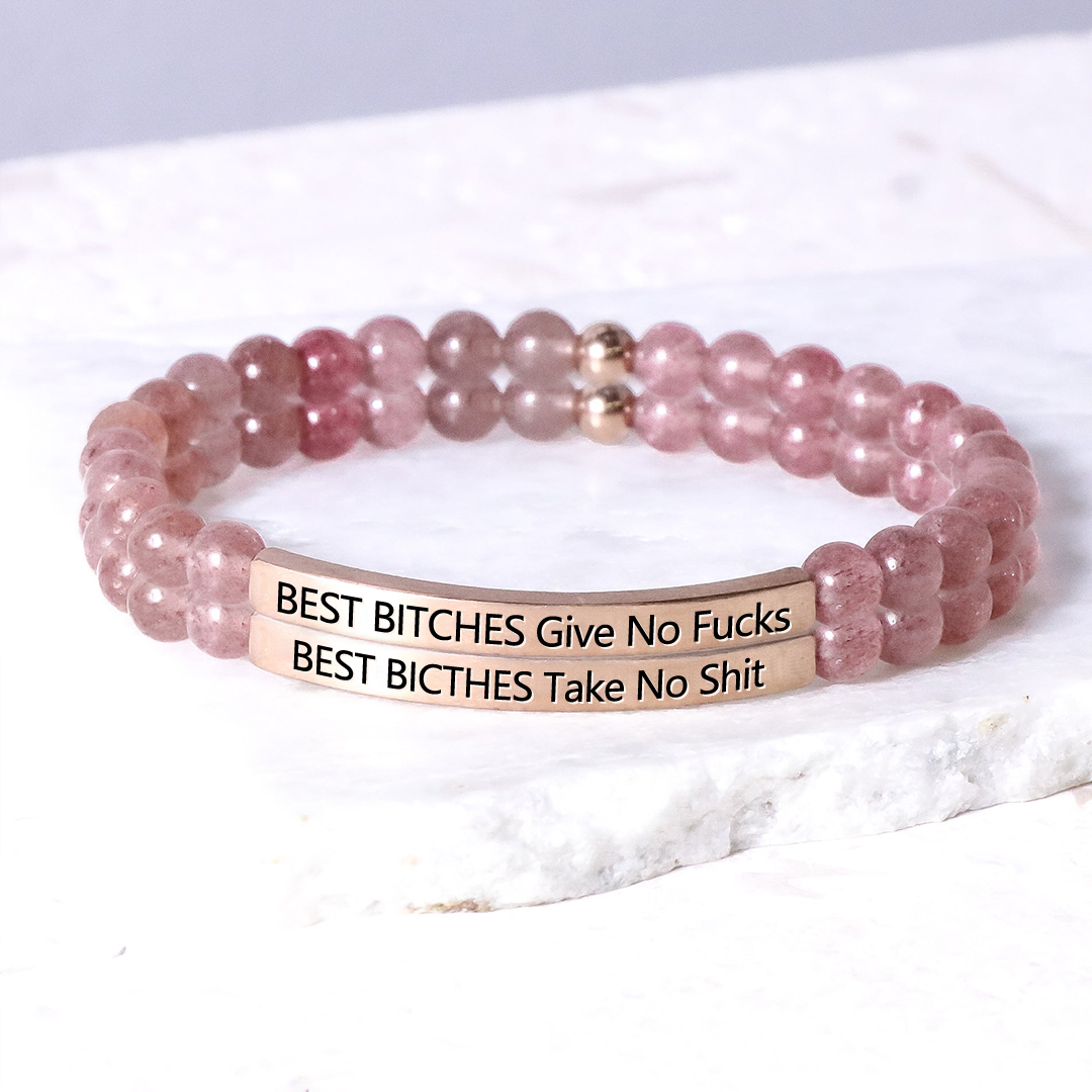 For Friend - Best Bicthes Bead Lettering Bracelet