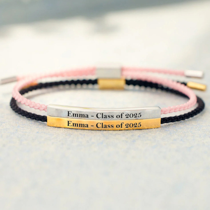 For Daughter - Customized name graduation bracelet