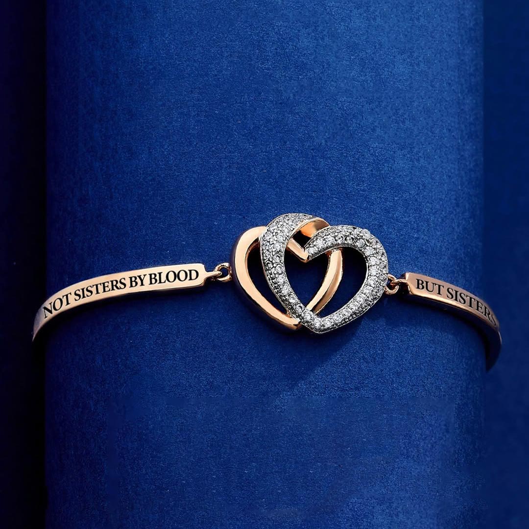 For Friend - Here's to another year of us Double Heart Bracelet