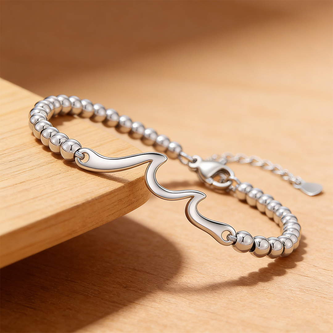 For Friends - Thank you for always being there wave Beaded Bracelet