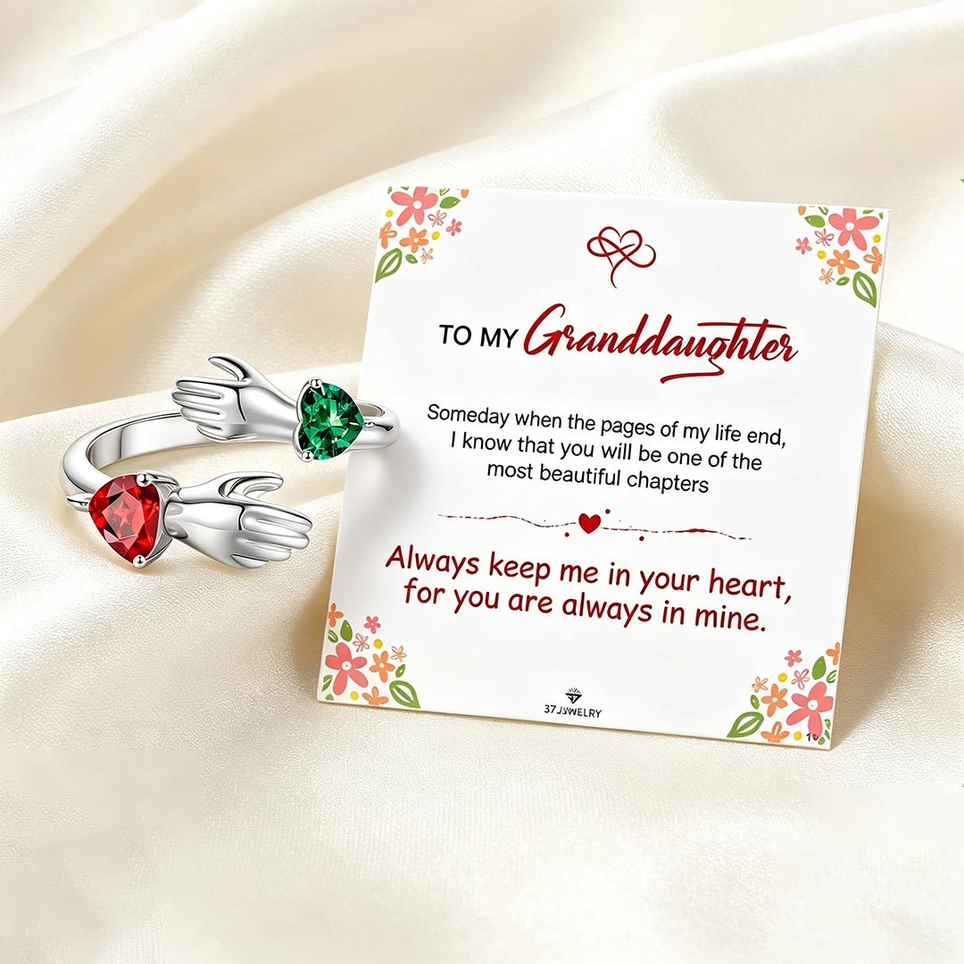 For Granddaughter - You Are Always In Mine Custom Birthstone Ring