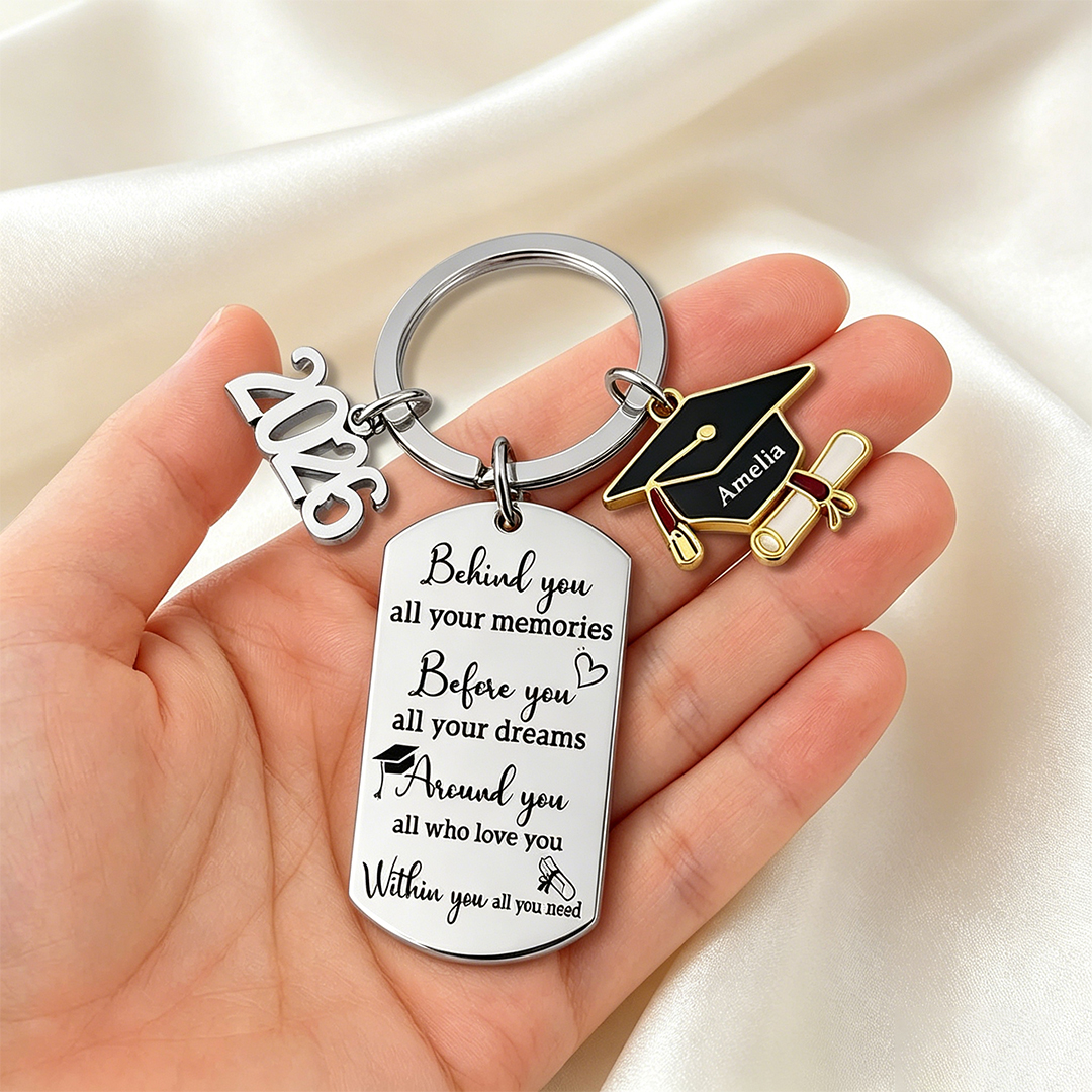 Custom 2026 Graduation Keychain