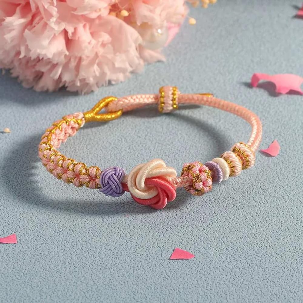 For Granddaughter - I AM SO PROUD OF YOU Peach Blossom Knot Bracelet