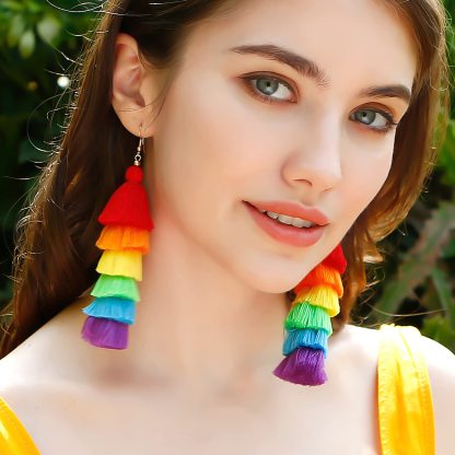 Tassel Rainbow Earrings