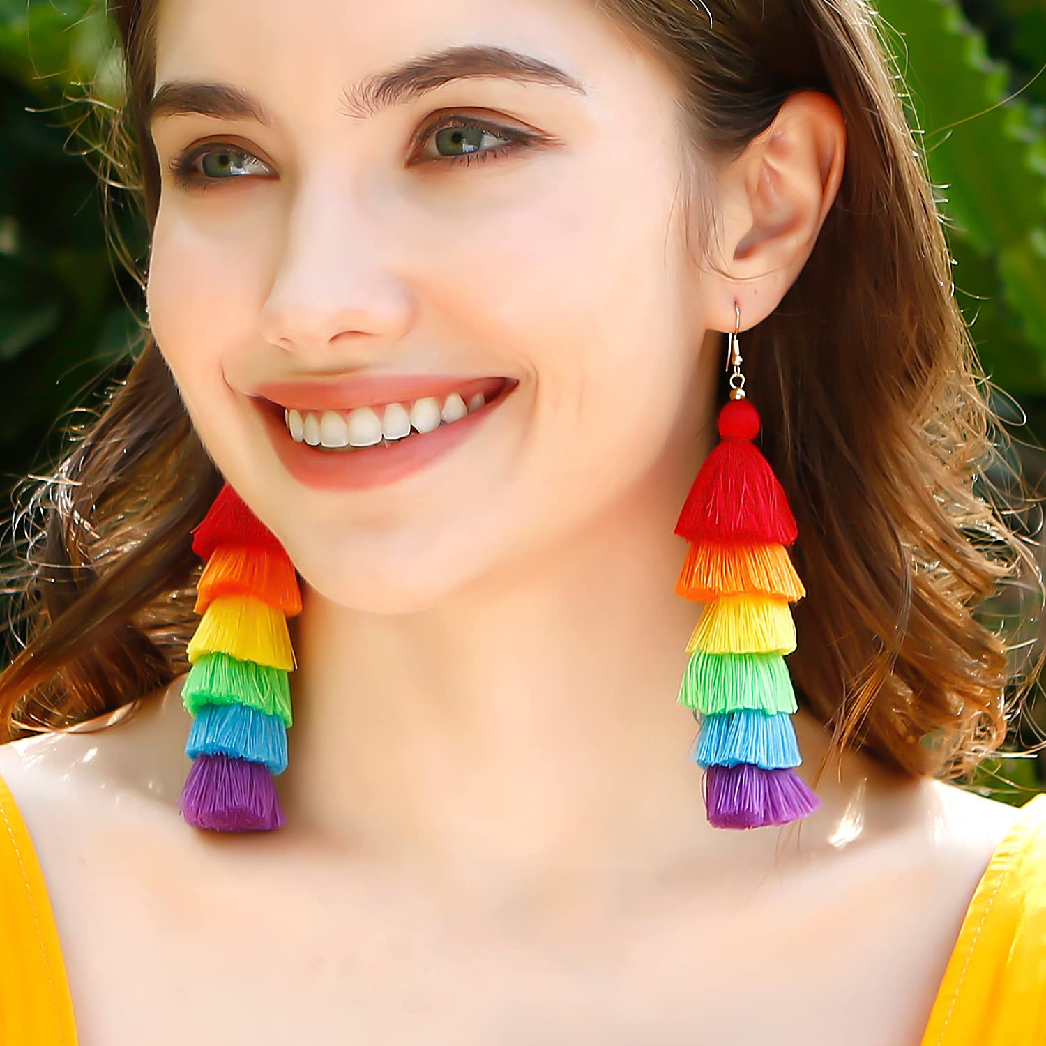 Tassel Rainbow Earrings