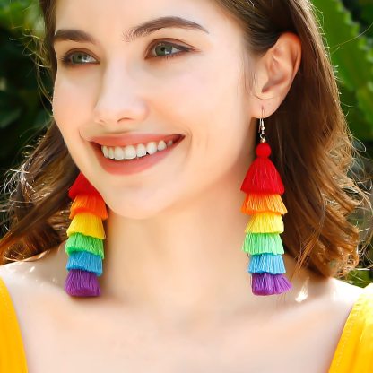 Tassel Rainbow Earrings