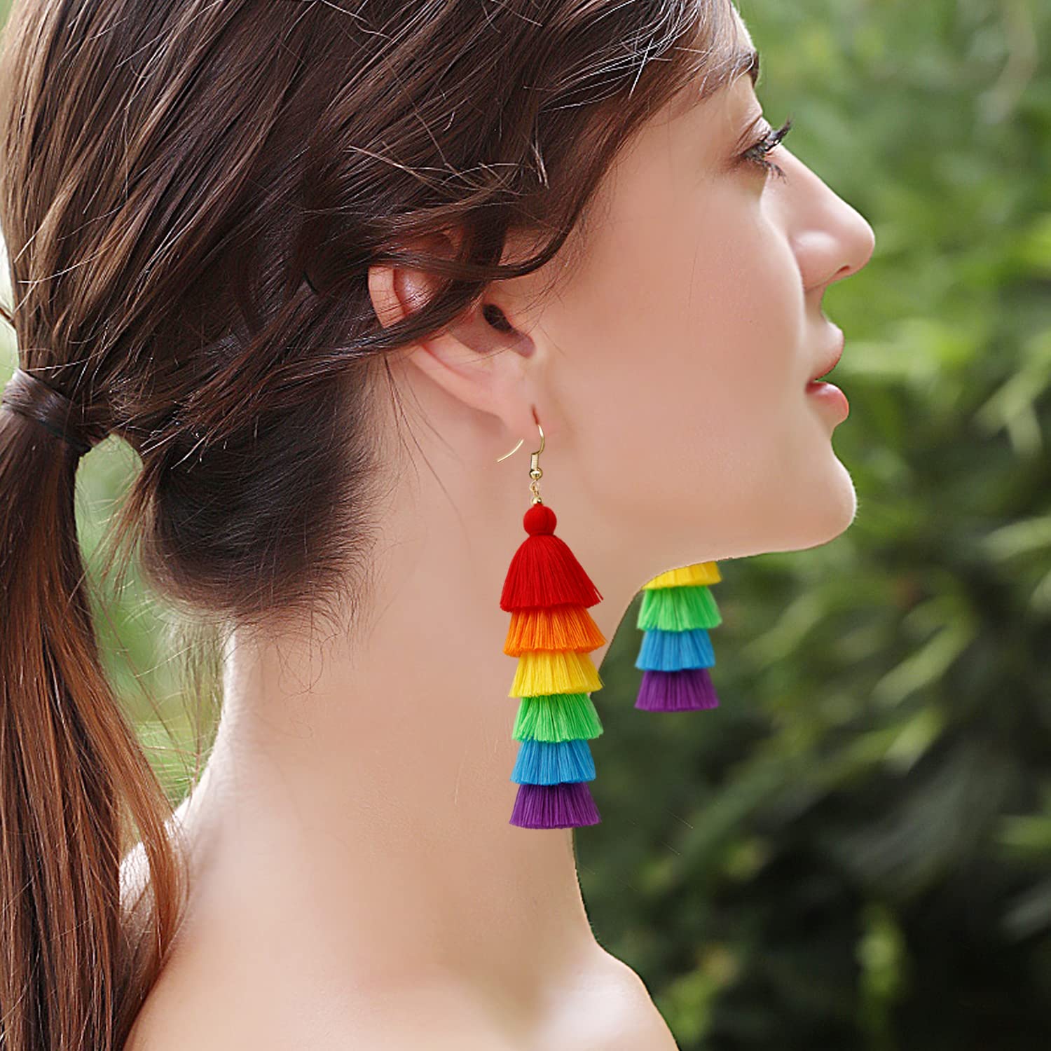 Tassel Rainbow Earrings