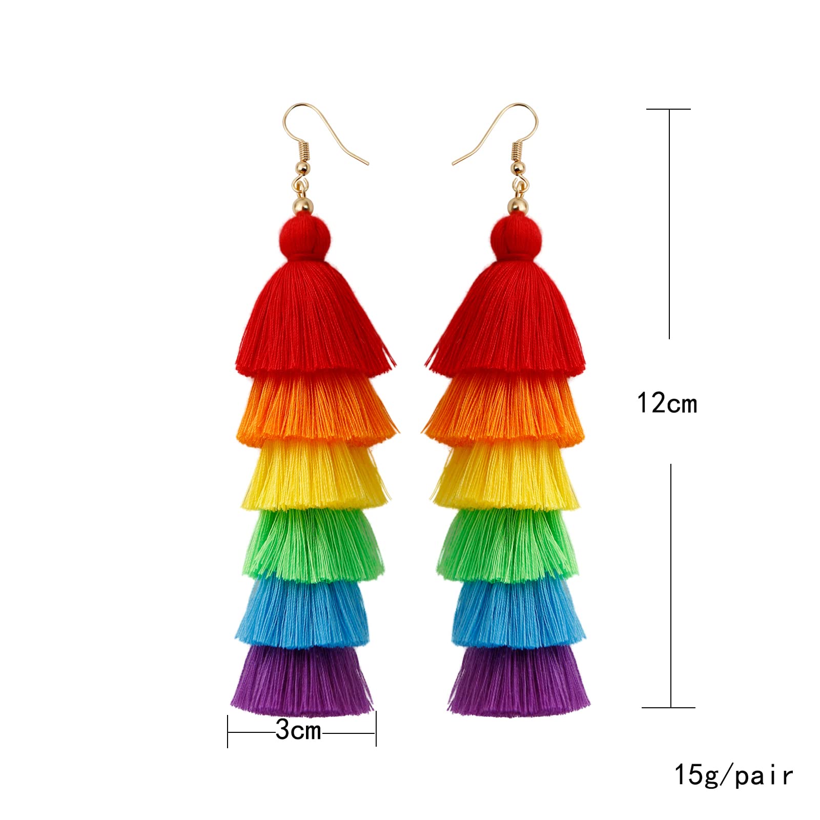 Tassel Rainbow Earrings