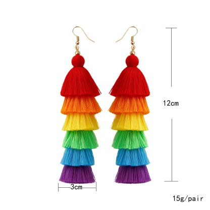 Tassel Rainbow Earrings