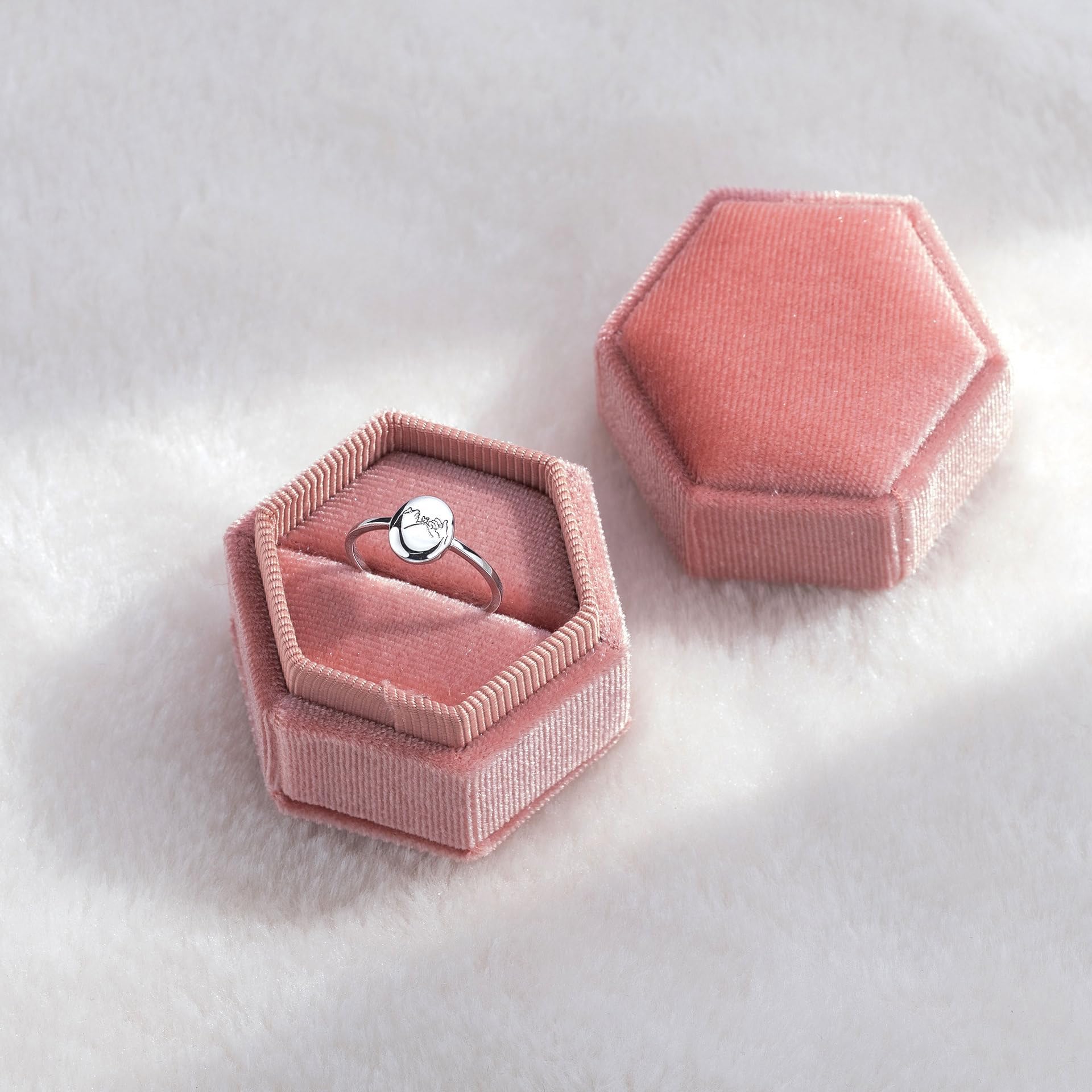 For Friend - I Hope We're Friends Until We Die Holding Hands Ring