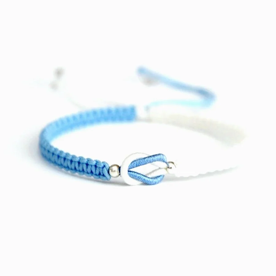 For Granddaughter - Forever Linked Together Handmade Braided Bracelet