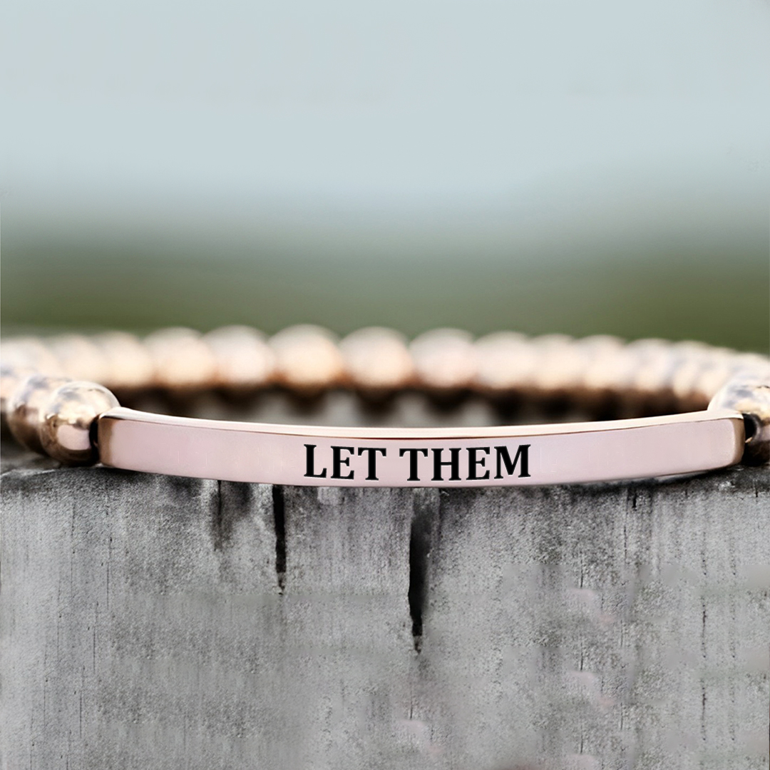 Let Them Bead Lettering Bracelet