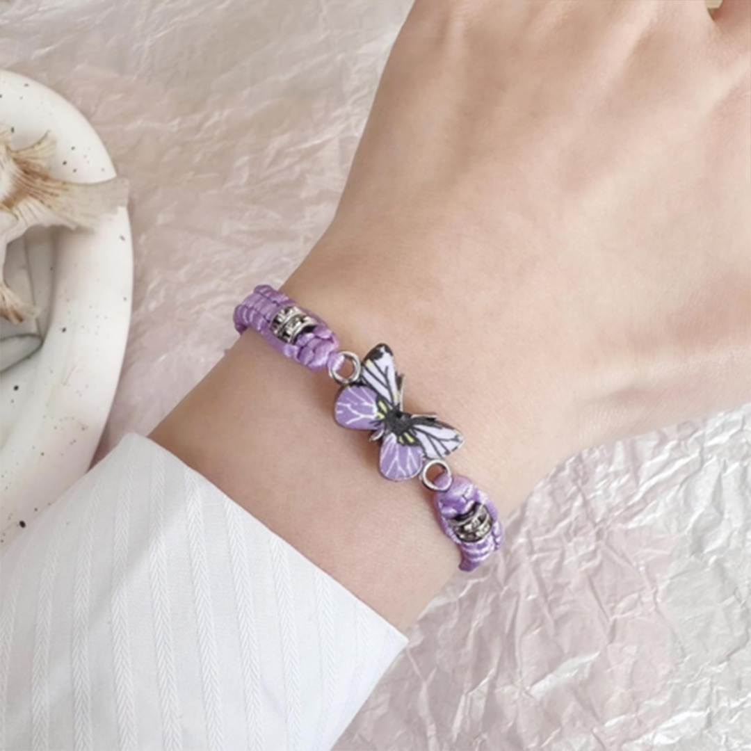 For Memorial - They Fly With Us Every Day Butterfly Bracelet