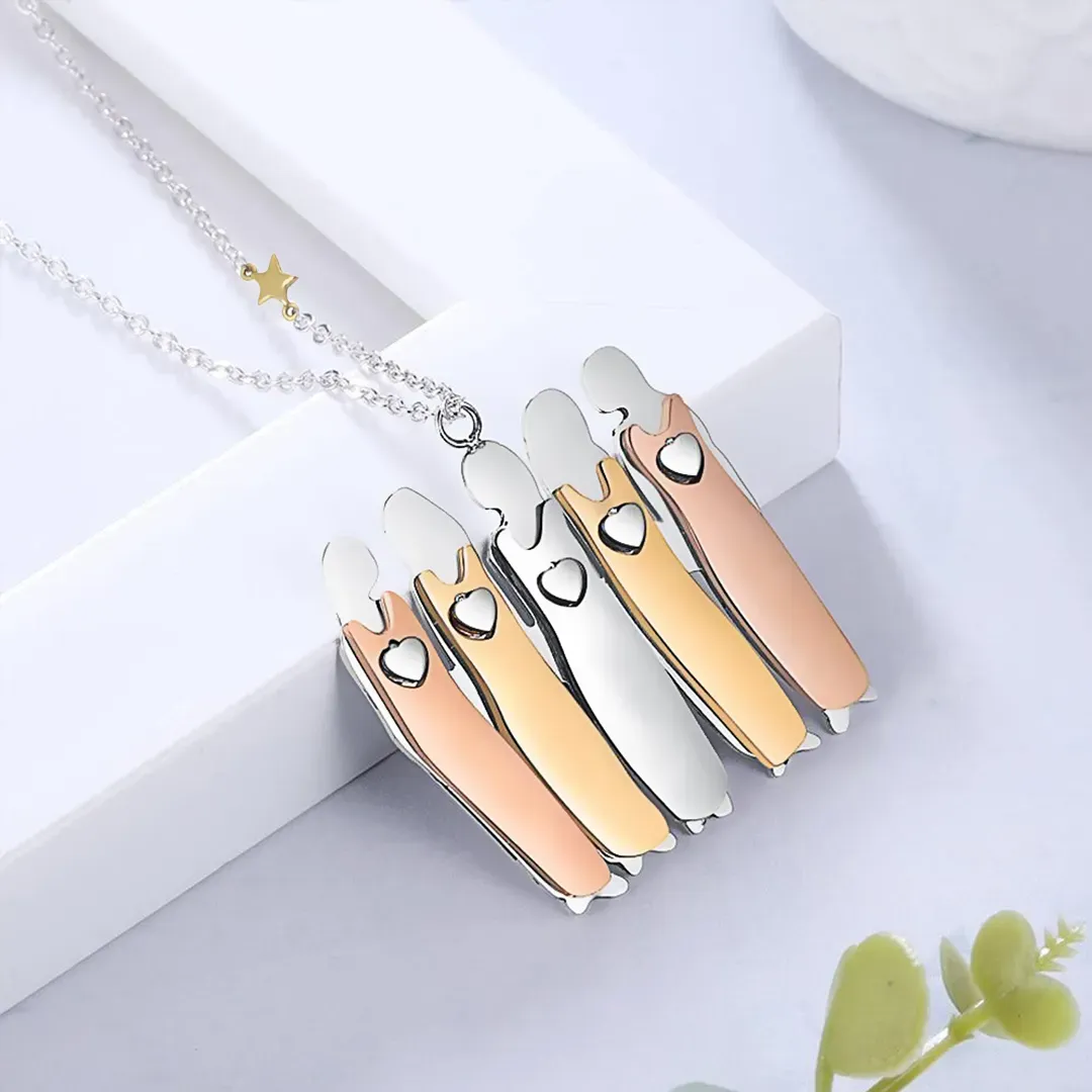 For Friend - Best friends are like thick thighs they stick together Stars Necklace