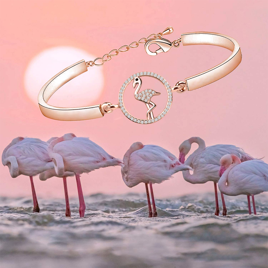 Never Forget How Flamazing You Are Flamingo Bracelet