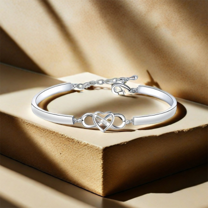 For Granddaughter - Love You Forever & Always Infinity Heart Bracelet